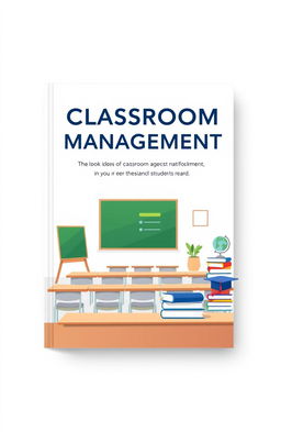 A simple yet professional book cover design for a university classroom management book