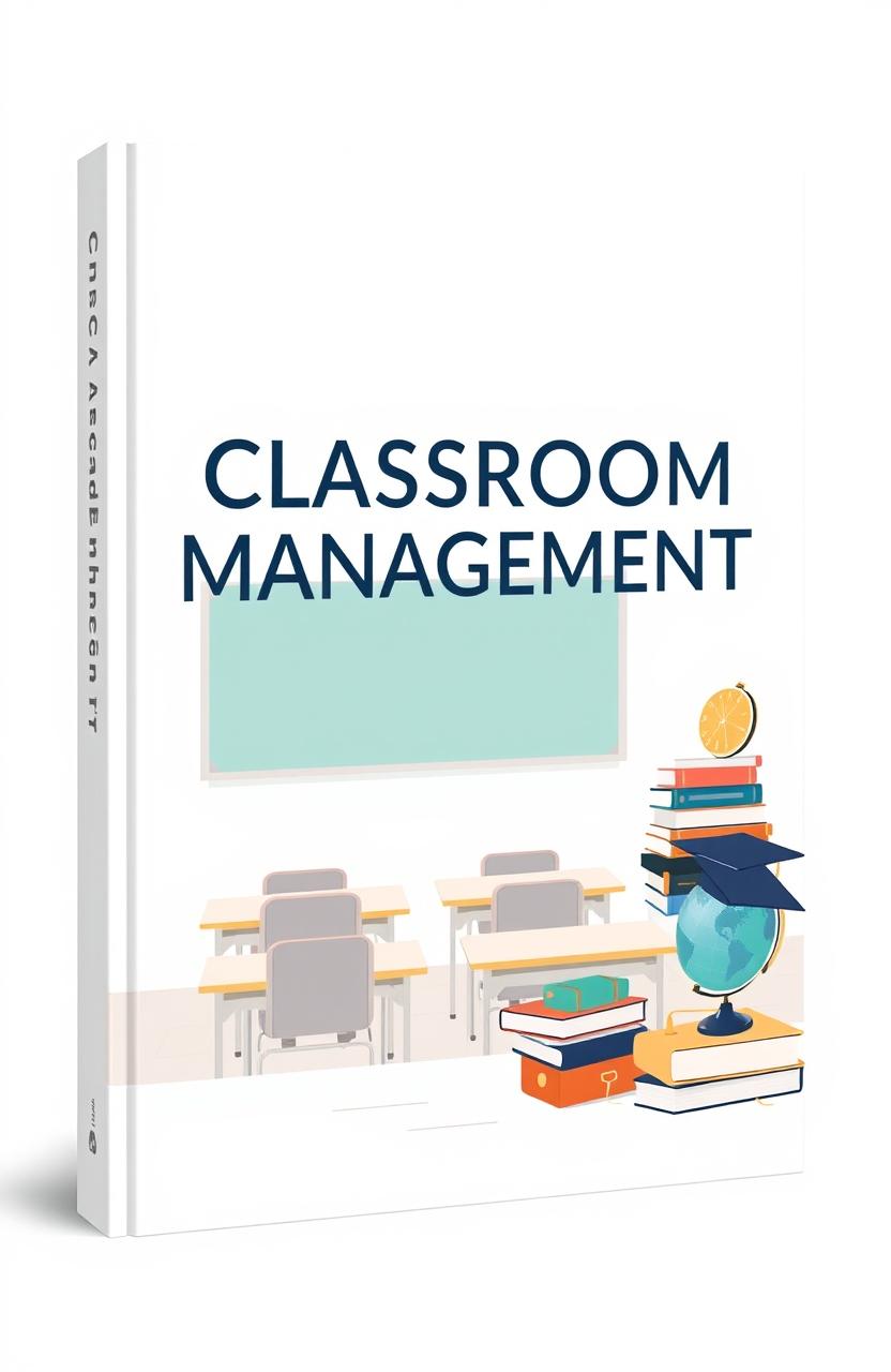 A simple yet professional book cover design for a university classroom management book