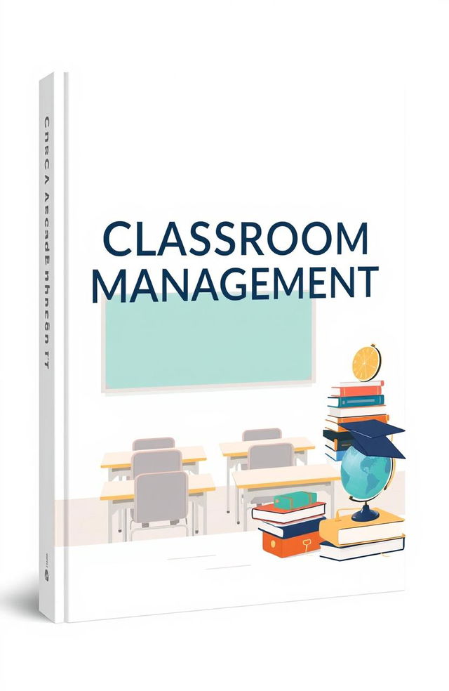 A simple yet professional book cover design for a university classroom management book