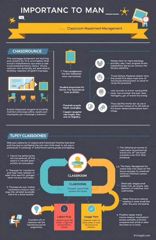 A comprehensive infographic explaining the importance of classrooms and effective classroom management