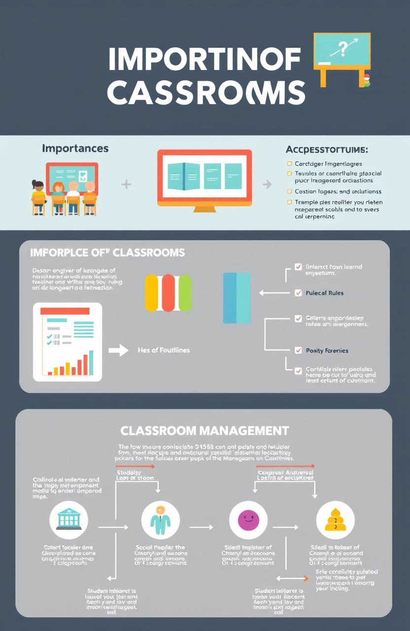 A comprehensive infographic explaining the importance of classrooms and effective classroom management