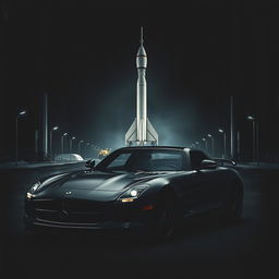 A striking cover design featuring a powerful sports car, specifically an SLS, against a dark and impactful color palette
