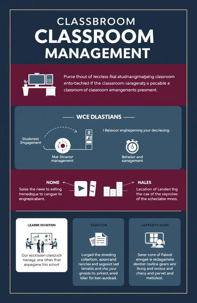 A visually appealing and informative graphic explaining the importance of classrooms and classroom management