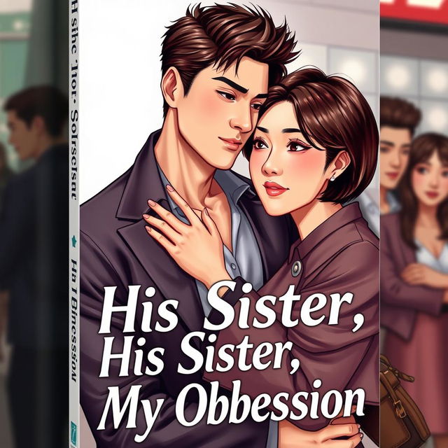 A book cover featuring the title "His Sister, My Obsession" prominently displayed