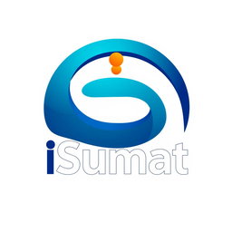 A modern and sleek logo design for 'iSumat'