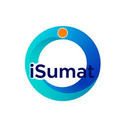 A modern and sleek logo design for 'iSumat'