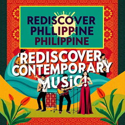 An eye-catching poster design to raise awareness about almost forgotten contemporary music from the Philippines