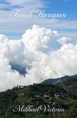 A breathtaking landscape featuring stunning views of fluffy white clouds flowing above majestic mountains