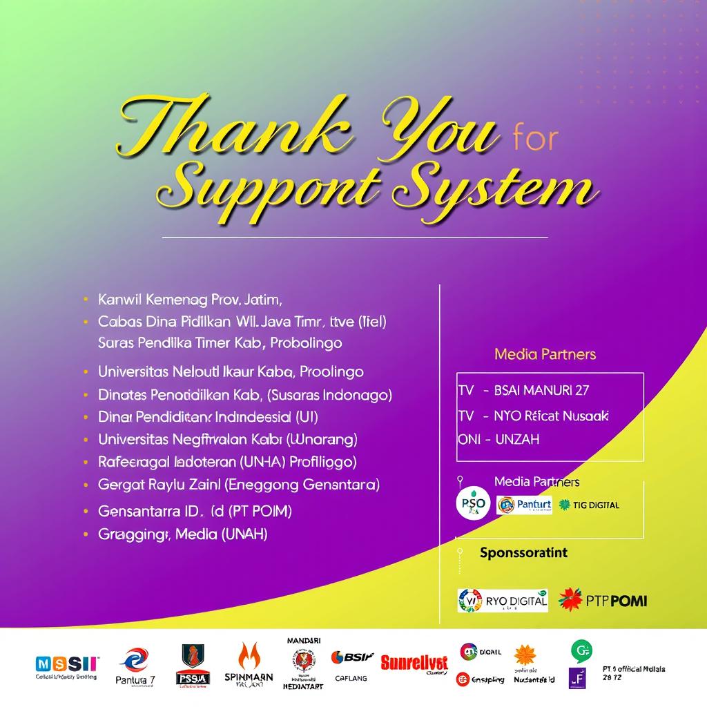 Celebrate Your Support Team: Thank-You Poster Design