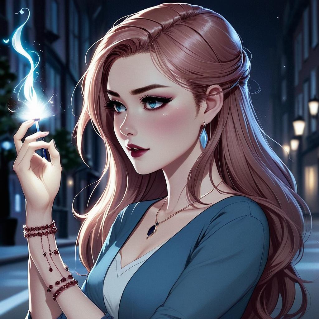 Serious and weilding magic