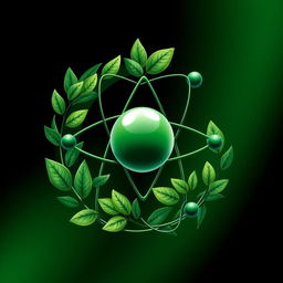 A visually striking representation of the chemical symbol for carbon (C), creatively designed to evoke the element's significance in organic chemistry and its association with life