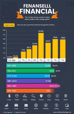 A visually engaging infographic showcasing various financial indices
