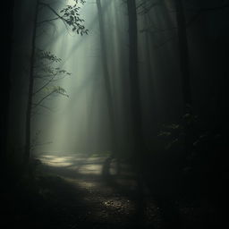 A serene and elegant composition embodying mystery and light