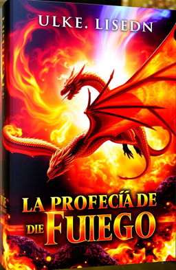 A captivating book cover featuring vibrant colors and dynamic elements that reflect light and fire