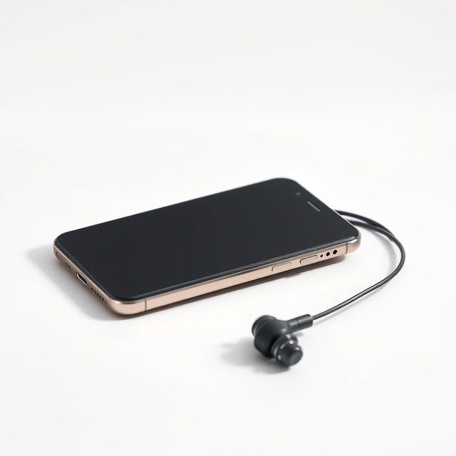 A high-quality image of a sleek, modern gadget, such as a smartphone, displayed on a clean white background to highlight its features