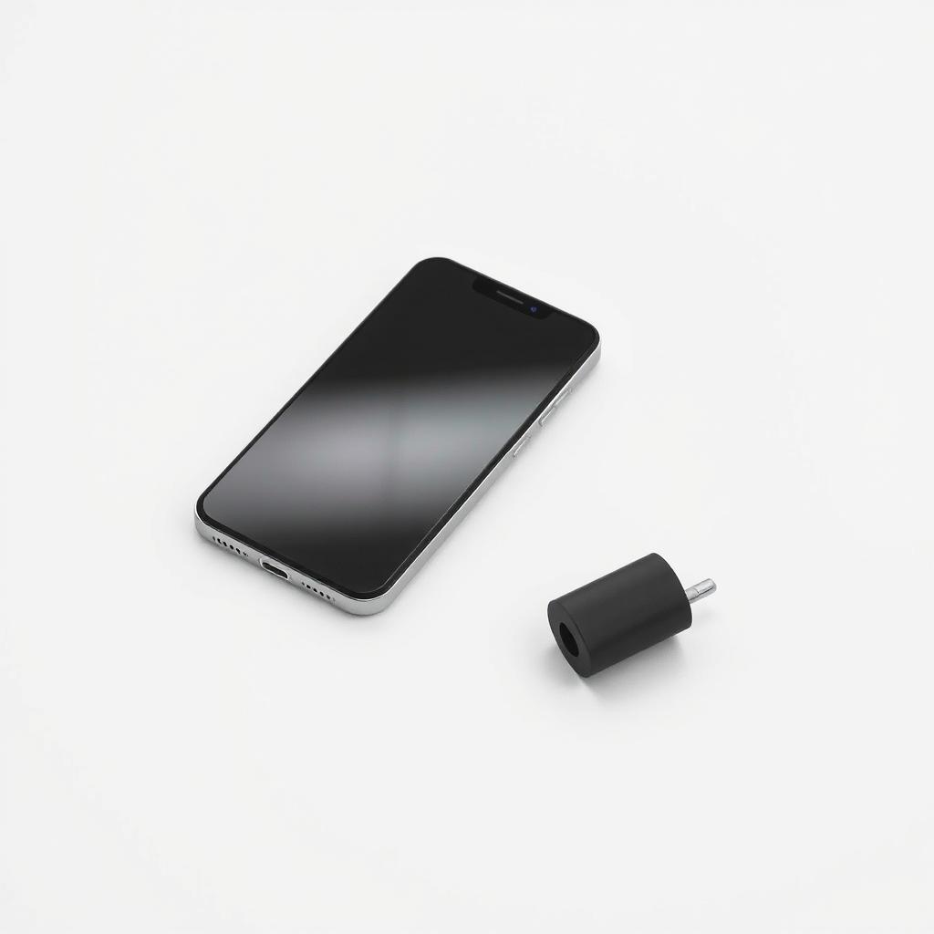 A high-quality image of a sleek, modern gadget, such as a smartphone, displayed on a clean white background to highlight its features