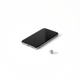 A high-quality image of a sleek, modern gadget, such as a smartphone, displayed on a clean white background to highlight its features