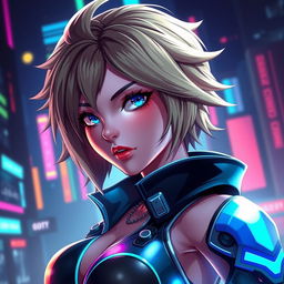 A stunningly detailed, artistic representation of Anby Demara from the video game Zenless Zone Zero, featuring her iconic hairstyle and facial features