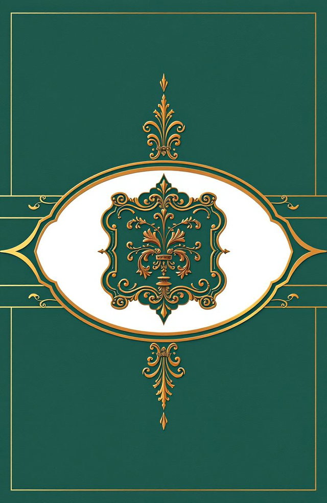 A tripartite portfolio cover design that elegantly reflects minimalism, classical style, and modernism