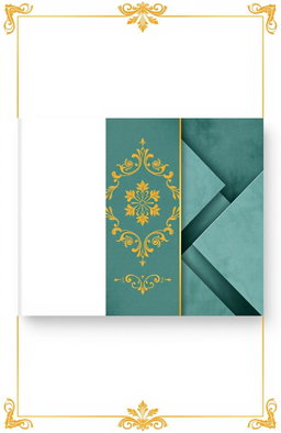A tripartite portfolio cover design that elegantly reflects minimalism, classical style, and modernism