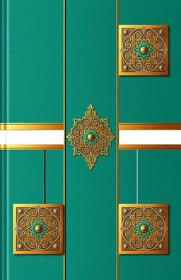 A tripartite portfolio cover design that elegantly reflects minimalism, classical style, and modernism