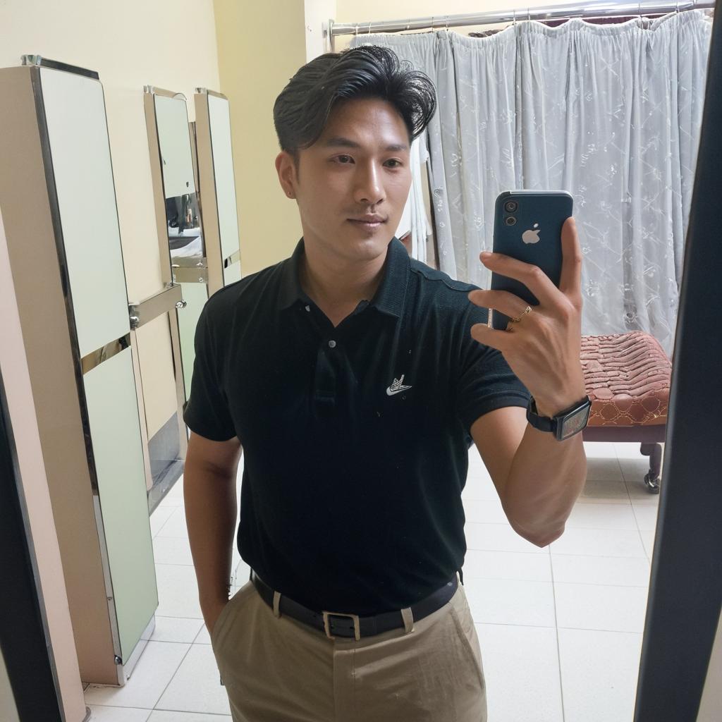 Mall bathroom selfie
