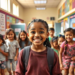 Once upon a time, there was a cheerful sixth grader named Jerona, brimming with joy as she walked through the halls of her school