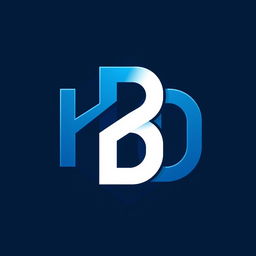 A modern and sleek logo design featuring the letters 'H', 'B', and 'D' creatively intertwined