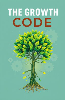 An illustrative cover design for a self-help book titled 'The Growth Code'
