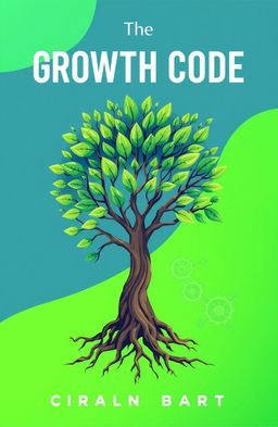 An illustrative cover design for a self-help book titled 'The Growth Code'