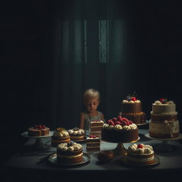 A novel book cover design depicting a dark, somber room that conveys a sad and melancholic atmosphere