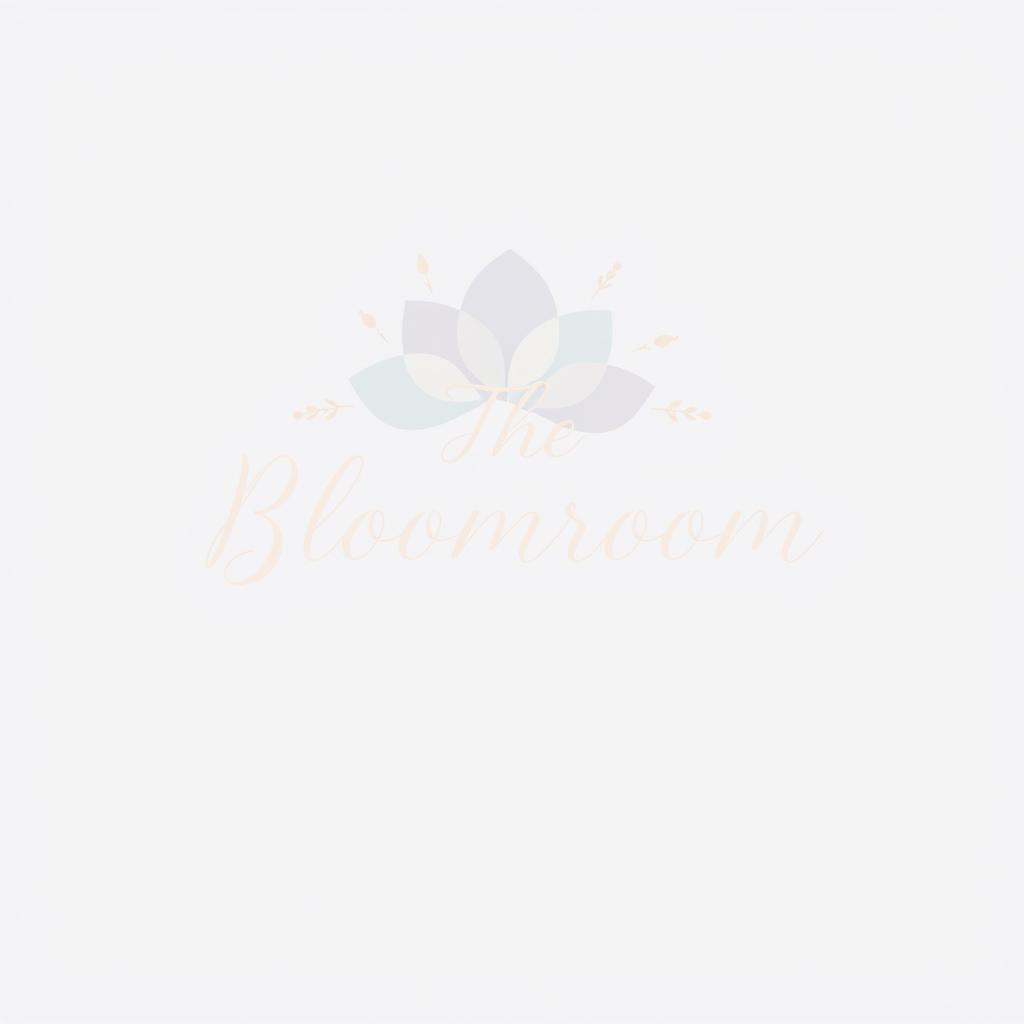 A beautiful and elegant logo design for a flower shop called 'The Bloomroom'