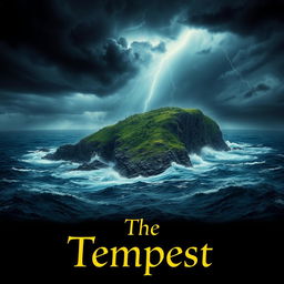 A dramatic and atmospheric depiction highlighting the theme of "The Tempest