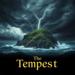 A dramatic and atmospheric depiction highlighting the theme of "The Tempest