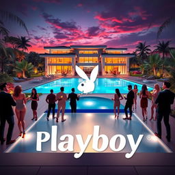 A sophisticated and stylish depiction representing the essence of a 'Playboy' lifestyle