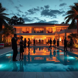 A sophisticated and stylish depiction representing the essence of a 'Playboy' lifestyle