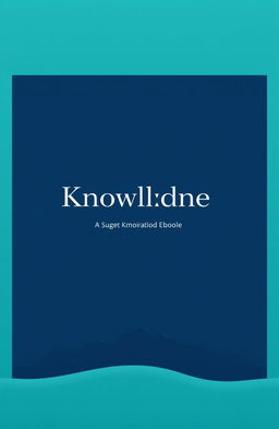Design an eye-catching eBook cover with a minimalist yet modern aesthetic