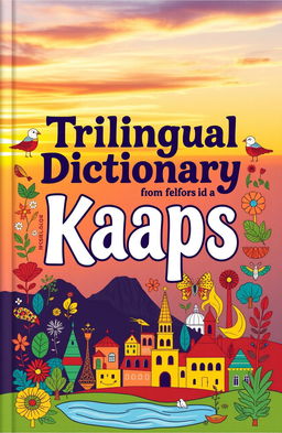A visually appealing cover for a trilingual dictionary of Kaaps
