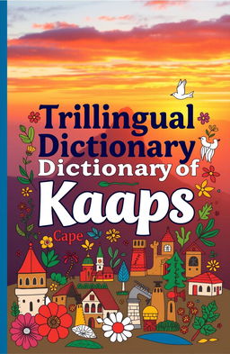 A visually appealing cover for a trilingual dictionary of Kaaps