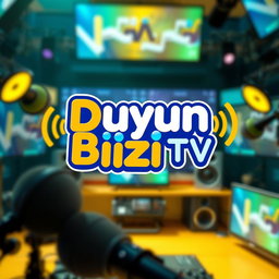 A vibrant and engaging promotional video scene for a YouTube channel named 'Duyun Bizi TV'