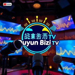 A vibrant and engaging promotional video scene for a YouTube channel named 'Duyun Bizi TV'