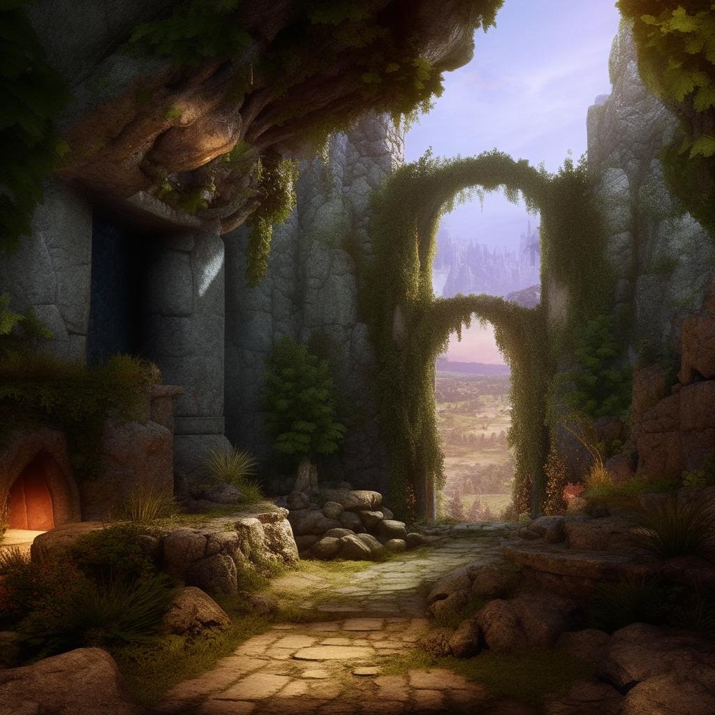 Transition into a visually stunning and entirely new location, still carrying the atmosphere of the fantasy D&D world.