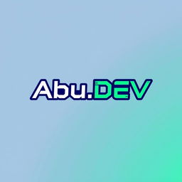 A sleek and modern logo design for 'Abu