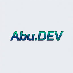 A sleek and modern logo design for 'Abu
