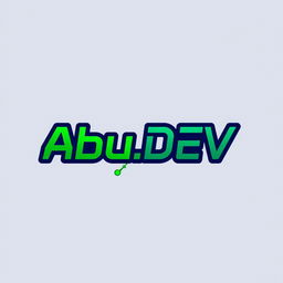 A sleek and modern logo design for 'Abu