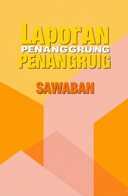 A book cover for the title 'Laporan Penanggung Jawaban' featuring a bold and modern design
