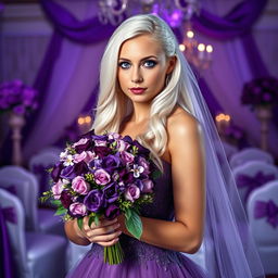 A portrait of a young woman serving as a bridesmaid in a mafia wedding