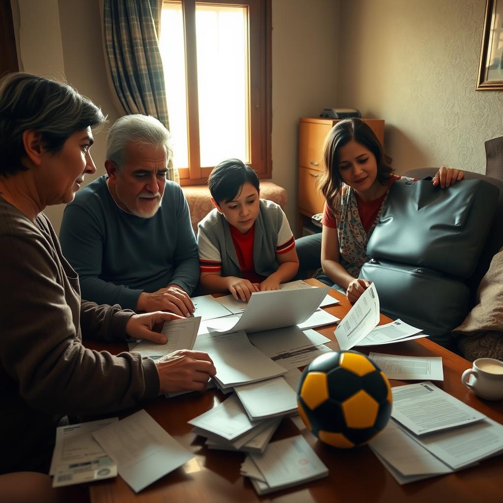 A touching moment depicting the financial struggles of Lionel Messi's family as they confront the high costs of his growth hormone treatment
