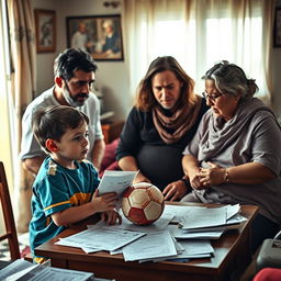 A touching moment depicting the financial struggles of Lionel Messi's family as they confront the high costs of his growth hormone treatment
