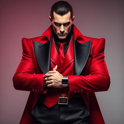 An impressive portrayal of PARFUMS de MARLY - Kalan personified as a striking human figure